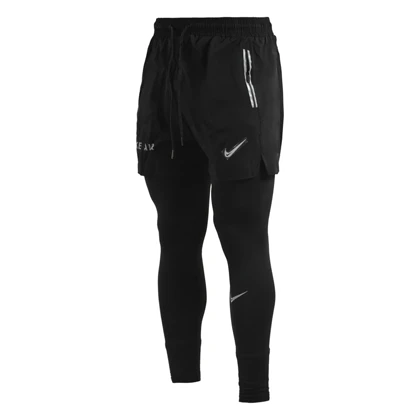 شلوارک و لگ سرهمی ورزشی مردانه نایک مدل Dri Fit -229 مشکی