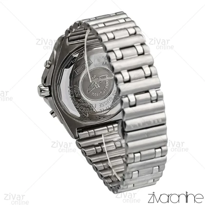 ساعت برایتلینگ مردانه مدل Chronomat سه موتوره صفحه سفید مشکی 106699