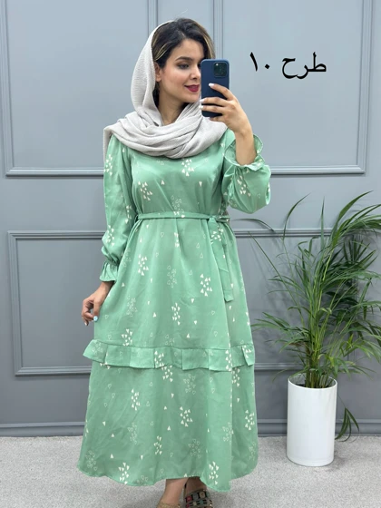 پیراهن مانتویی آریانا ( بدون کمربند )