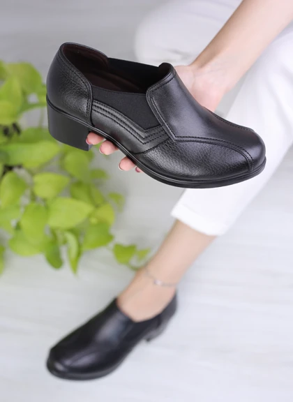 کفش چرم پرسنلی زنانه 122 پلاک