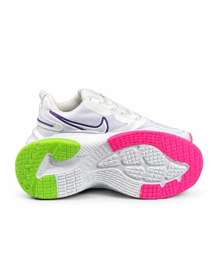کفش کتانی زنانه مدل نایک ایر زوم سفید بنفش NIKE IR ZOOM