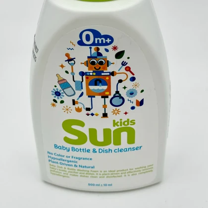 فوم استریل شست وشوی لوازم کودک 500میل سان کیدزsun kids