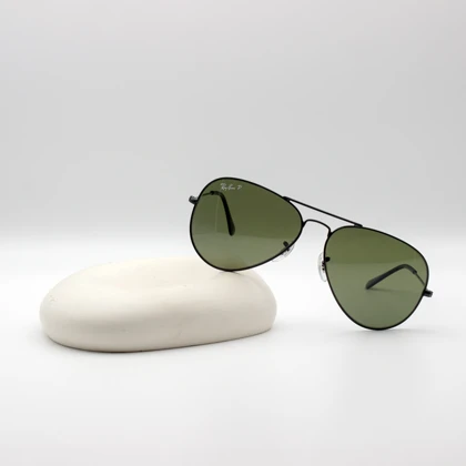 عینک آفتابی ری بن RayBan مدل خلبانی RB3025 مشکی- سبز