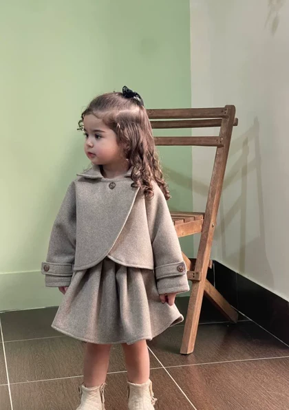 ست کت و دامن فوتر دخترانه