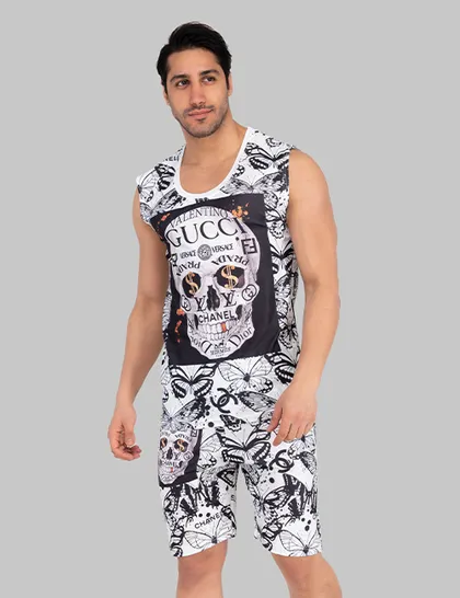 ست رکابی و شلوارک مردانه Gucci