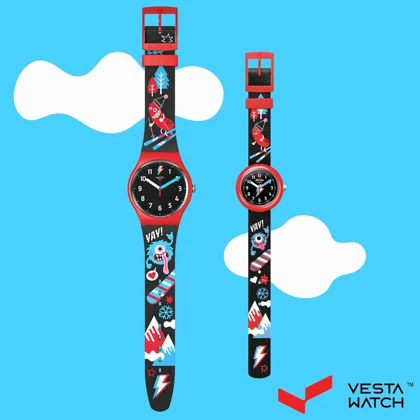 ست ساعت مچی مردانه و بچگانه سواچ SWATCH مدل SZS38