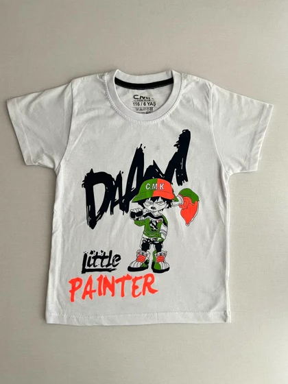 تیشرت پسرانه طرح پسرک نقاش20023