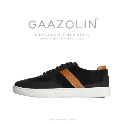 کتانی استرولر گازولین مشکی مات - GAAZOLIN Stroller Sneakers Smooth Black/Deep Honey