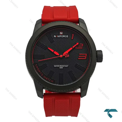 ساعت پسرانه نیوی فورس NF9202 مشکی قرمز NaviForce-7343-G