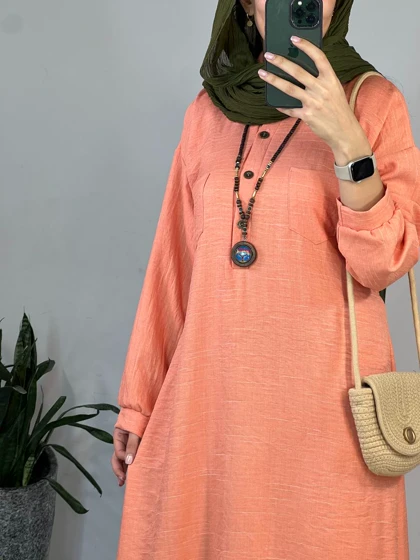 مانتو بلند دریا(به همراه کمربند)