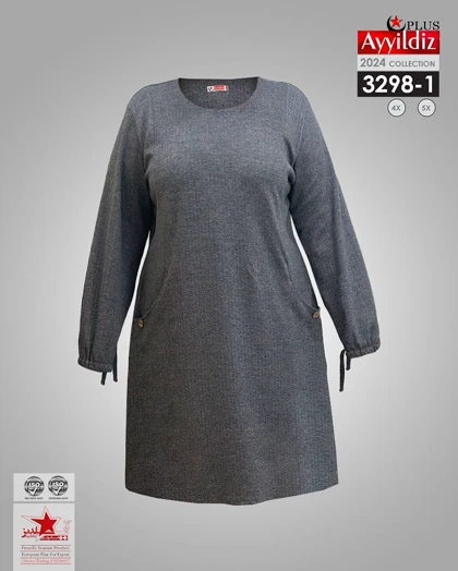 مانتو / تونیک / زنانه سایز بزرگ کد 3298