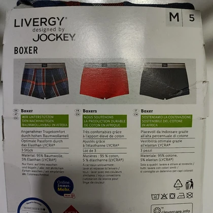 شورت باکسر مردانه لیورجی 3 عددی مدل 4054599016177