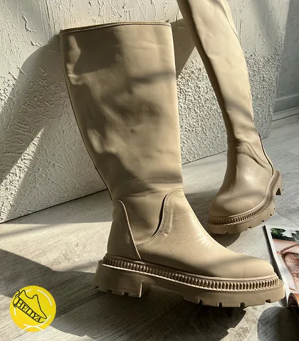 کفش بوت بلند تا زانو چانکی