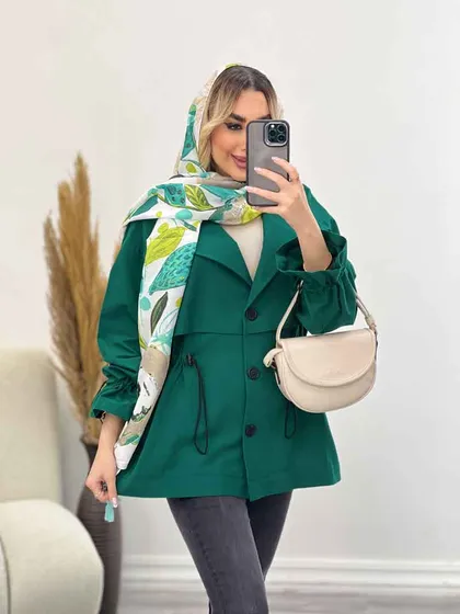 مانتو لینن ژیله دار دلوین