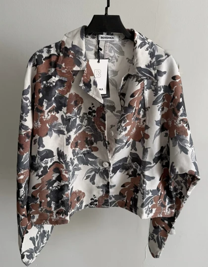 کت طرح دار برشکا | Bershka patterned coat🇹🇳