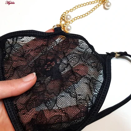 شورت زنانه مدل زنجیردار فانتزی مشکی کد 4767-13-04
