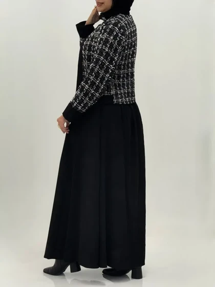 3805-کت و دامن شنل