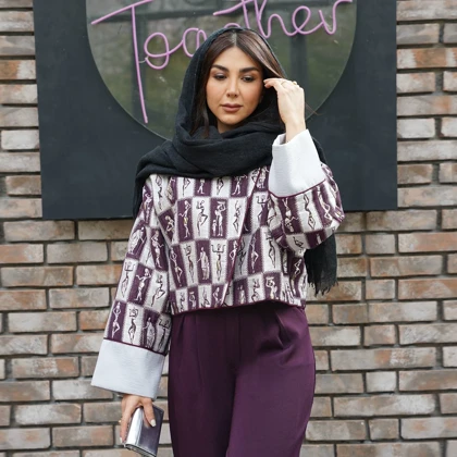 کت ژاکارد مصری