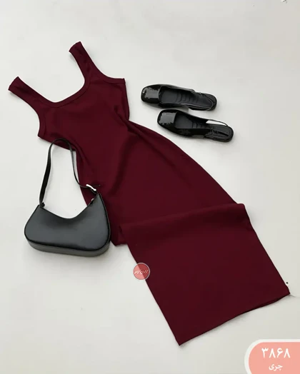 ماکسی یقه خشتی 3868