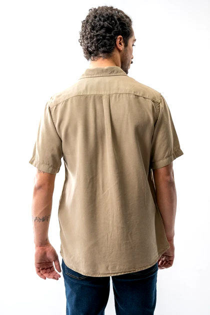 پیراهن آستین کوتاه دوجیب یقه انگلیسی مردانه