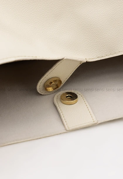 کیف چرم مغزی دوزی تک دسته کد1004693