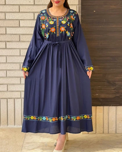 پیراهن ساحلی گلدوزی کاکتوس 6137