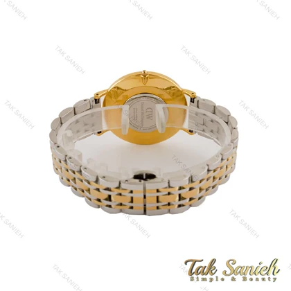 ساعت دنیل ولینگتون مردانه دورنگ طلایی صفحه سبز DW-5286-G