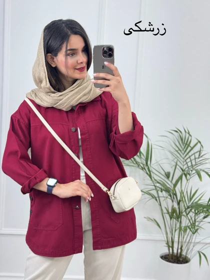 مانتو کتان جیب پایین آرنیکا