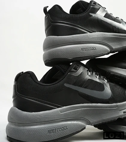 کفش کتانی بزرگ پا مشکی زیر طوسی NIKE zoom