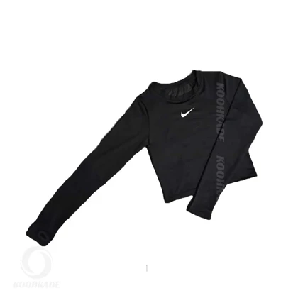 کراپ آستین بلند NIKE پشت توری