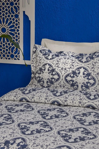 روتختی دو نفره Karaca Home مدل Bluva پلی‌استر - آبی