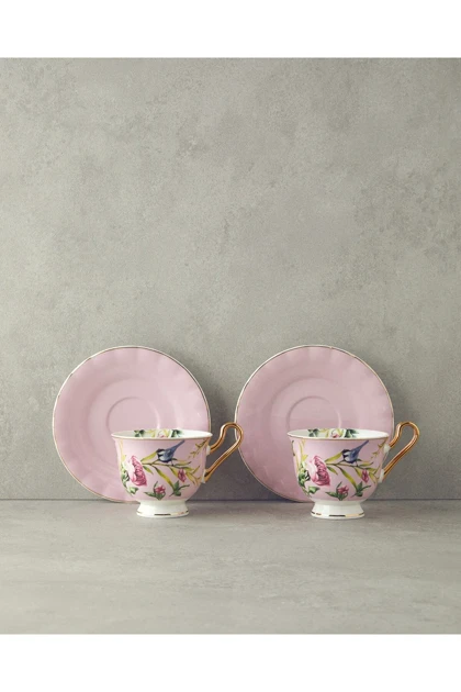 سرویس فنجان چای دو نفره English Home مدل Vanilla Bone China