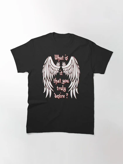 تیشرت کلاسیک لوسیفر | تیشرت CLASSIC Lucifer طرح What is it that you truly desire کد 111390