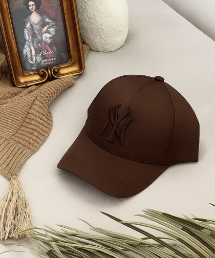 کلاه وارداتی نقابدار ny قهوه ای