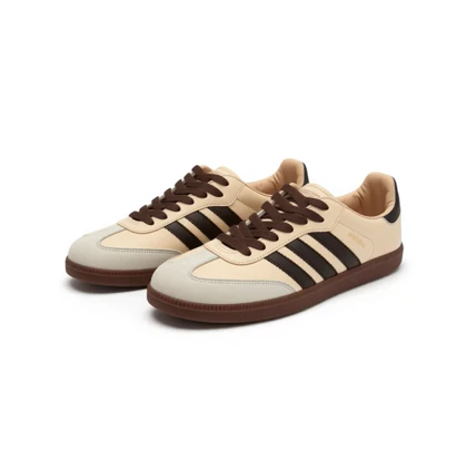 کفش کتانی سامبا کرم قهوه ای samba adidas کد 294902