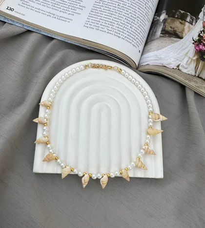 گردنبند صدف مرواریدی