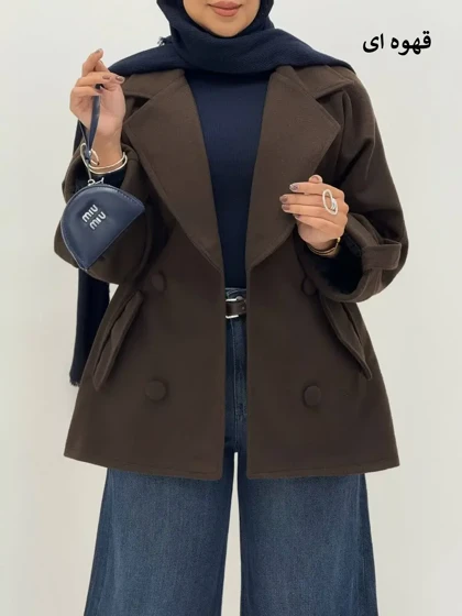 3806-پالتو آستردار آهو