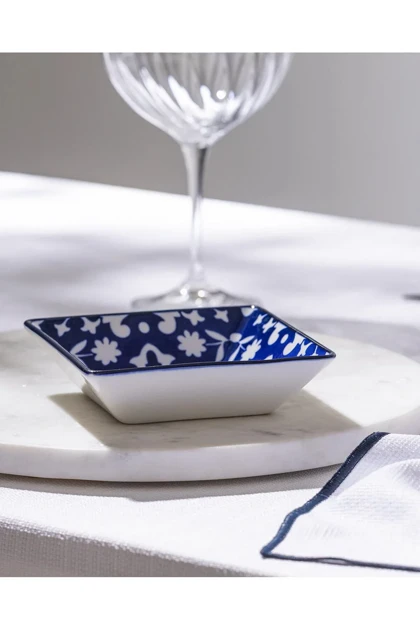 بشقاب سرو Madame Coco مدل Reve Bleu Verve Bone China - چندرنگ