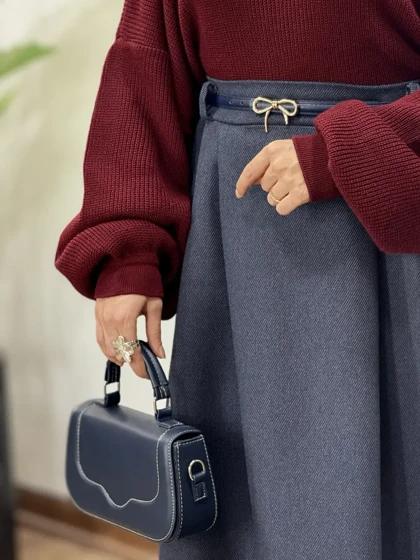 دامن بلند پشمی اسما