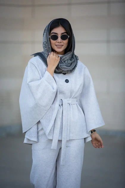 پالتو فوتر پانچ یقه ایستاده