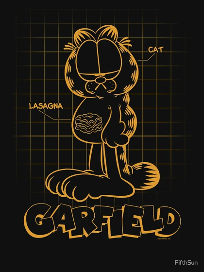 تیشرت گارفیلد | Garfield Cat Schematic Lasagna کد 224865