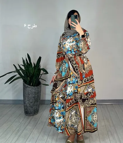 پیراهن مانتویی شکوفه