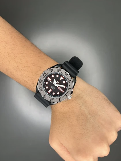 سیکو 5 بند رابر مشکی اتوماتیک Seiko 5 SRP601J1