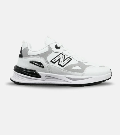 کفش کتانی مردانه سفید طوسی NEW BALANCE yg niubailun