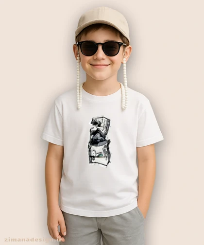 تیشرت بچگانه طرح اسکناس دلار کد 959