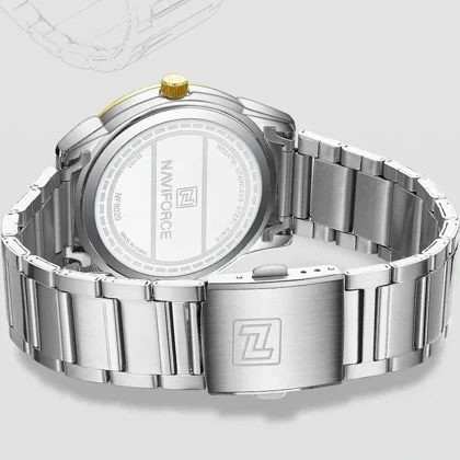 ساعت ناوی فورس اورجینال مردانه NAVIFORCE NF-8029 S G W