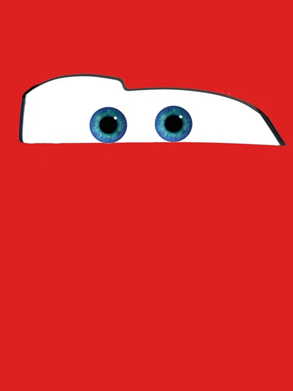 تیشرت کلاسیک طرح ماشین ها | Lightning McQueen Eyes کد 246807