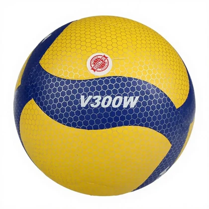 توپ والیبال چرم mikasa زنبوری مدل v300w اورجینال سایز 5