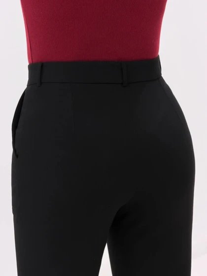 3410-شلوار بوت کات ترک مشکی