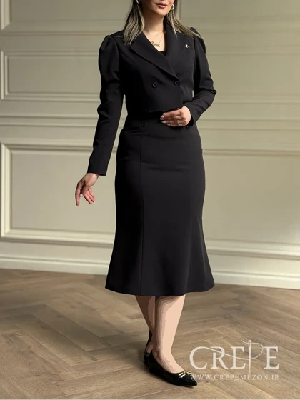 کت و دامن شش دکمه پرستو